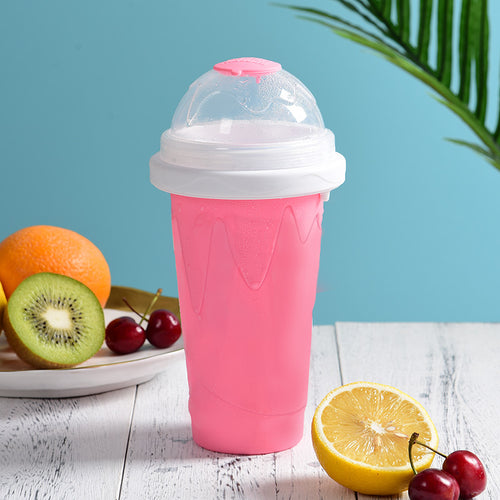 Portable Ice Crusher Smoothie Cup – Quick Press Frozen Drink Maker