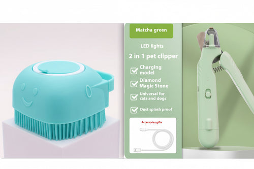 2 In 1 Pet Nail Clippers With Led Light Dog Cat Special.