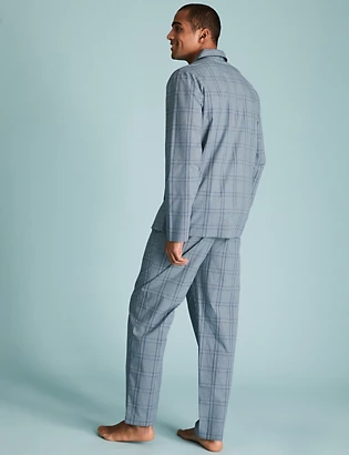 Pure Cotton Checked Pyjama Set